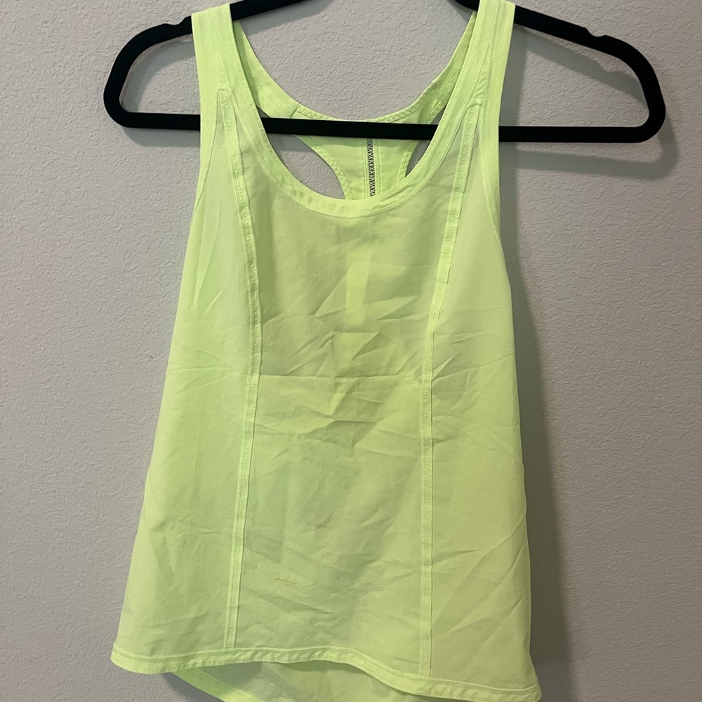 Neon Yellow Tank Top